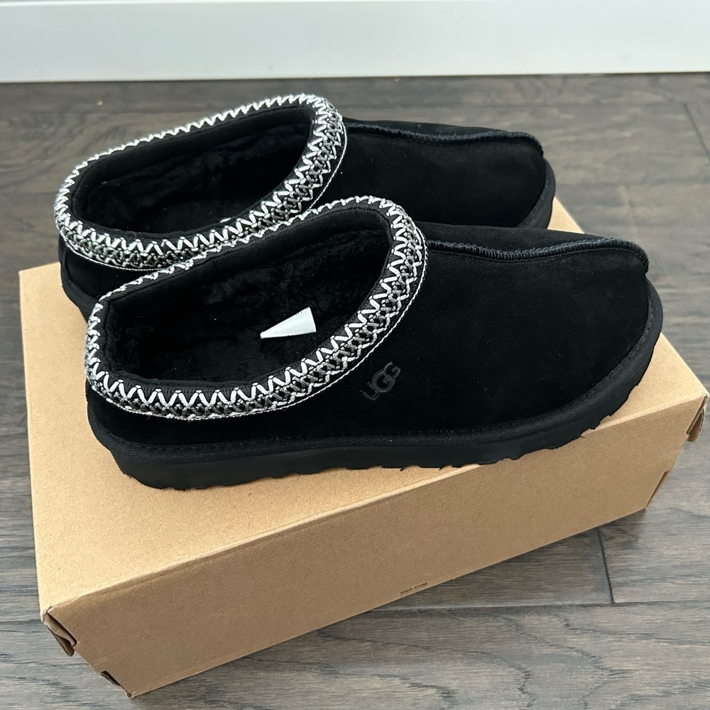 UGG Black Tasman Slippers